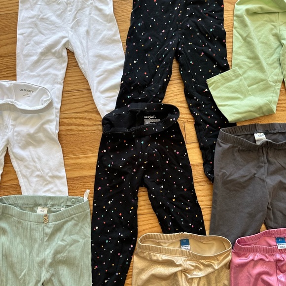 11 Kids Assorted Color Leggings Set bundle - Picture 7 of 7